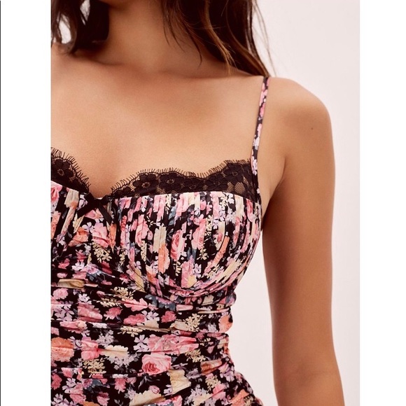 NWT For Love And Lemons Gardenia Mini Dress - Picture 3 of 7